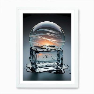 Ice Sculpture Art Print Framed Wall Art Poster Canvas Print Picture