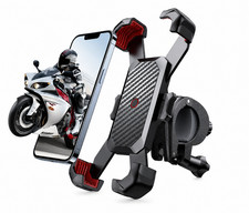 Motorcycle Phone Mount Auto Lock 100mph Military Anti-Shake Bike Phone Holder US