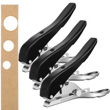 3 Pack Single Hole Punch 1/4 5/16 3/8 Inch Heavy Duty Hole Puncher Paper Punch