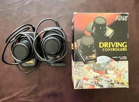 Vintage Atari 2600 Bundle W/11 Games, Driving & Paddle Controllers - Works!