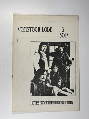 Comstock Lode Magazin Originalausgabe #6 Notizen Aus Dem Untergrund Circa 1970er