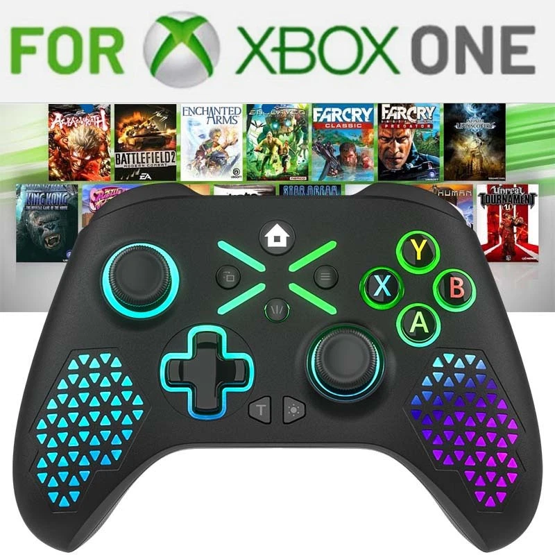 MARKENLOS Wireless Controller Für Microsoft Xbox One Series S X Win11 PC Steam 2.4GHz RGB