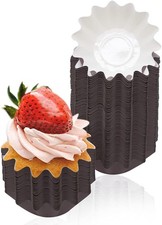 100 Brown Greaseproof Baking Cups, Cupcake  Muffin Liners for Party Events