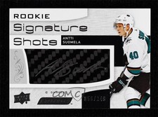 2018 Upper Deck Engrained Rookie Signature Shots 56/249 Antti Suomela Auto 2d8