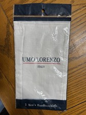 Vgt Umo Lorenzo Pkg Of 3 Handkerchiefs, Made In Italy
