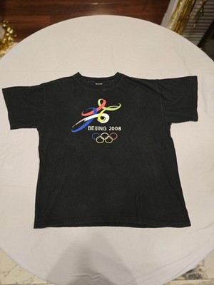 Beijing 2008 Olympics Black T Shirt Size XL