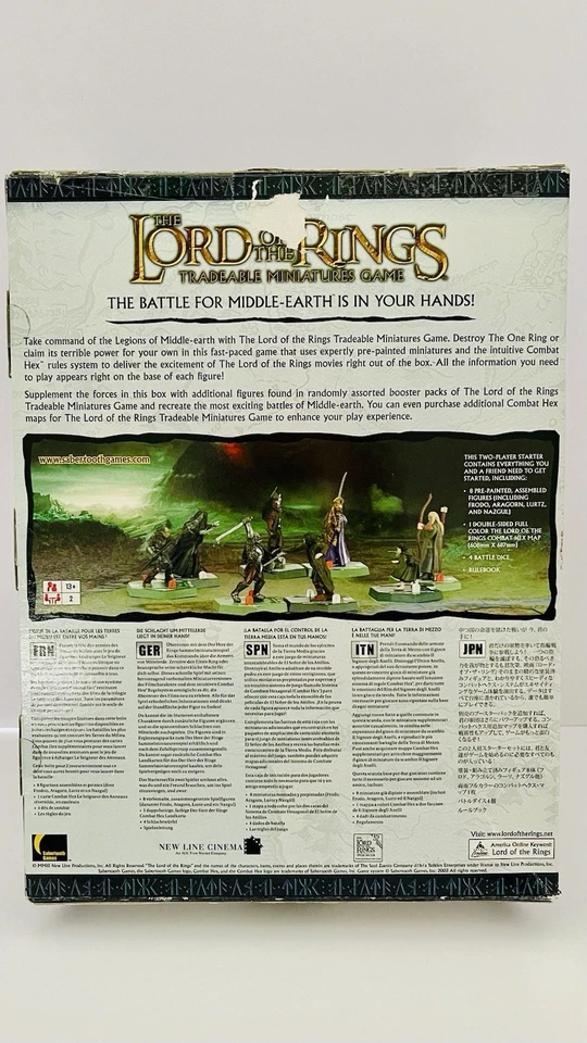 LOTR Juego de Mesa Lote Dados Juego de Construcción Combate Hexagonal Juego de Cartas Hobbit Foto 3 de 4
