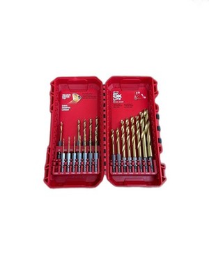 Milwaukee SHOCKWAVE IMPACT DUTY Titanium Twist Drill Bit Set (20-Piece)