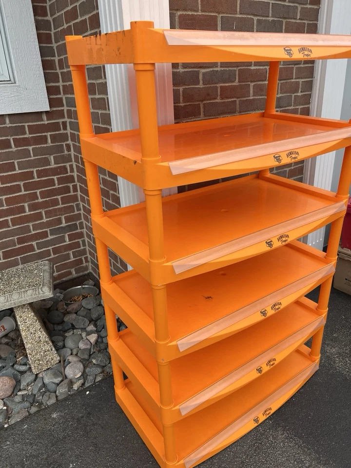 Banana Boat de 6 niveles y estantería tropical hawaiana con ruedas  Foto 3 de 4