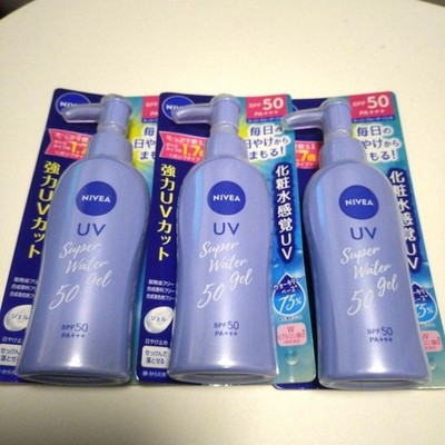 NIVEA Sun Protect Wassergel Super LSF50 PA+++ Pumpentyp 140g x 3 Flaschen Japan