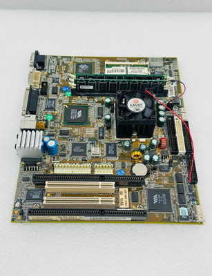 COMPAQ 320446-01 Motherboard + AMD K6-2 CPU + RAM + FAN H/S - FREE SHIPPING