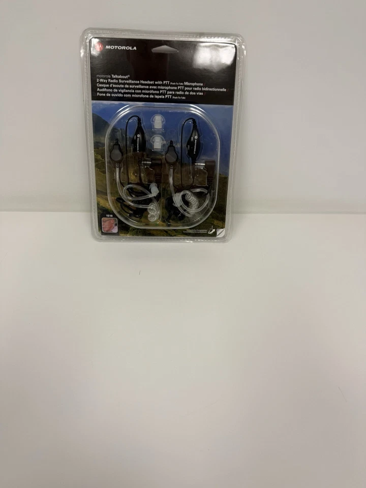 Motorola Talkabout 1518 2-Way Surveillance Headset PTT Mic Radio Earpiece NEW - Image 3 of 4