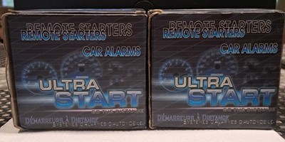 2-Ultra Start Vehicle Remote Starter/Security Car Alarm Kits Complete NIB U1270A