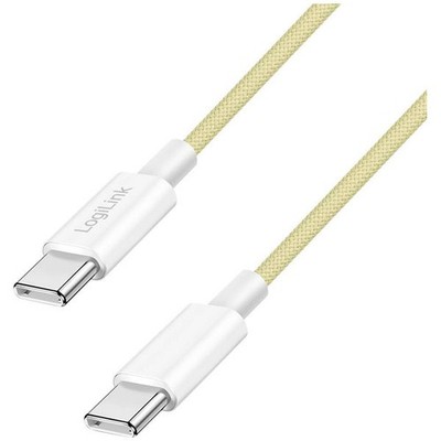 LogiLink CU0352 USB 2.0 USB-C Cable With USB-C Plug 0.5M Yellow