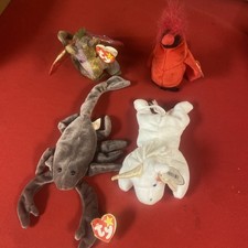 Beanie Babies Lot of 4  Scorch Mac Stinger and Mystic TY Beanie Babies Baby