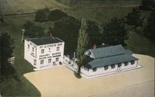 Elkhorn,WI Highway 12 Cheese Barn Kropp Walworth County Chrome Vintage Postcard