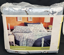 2003 Caress Flannel Sheet Set 4 Piece Snowman...