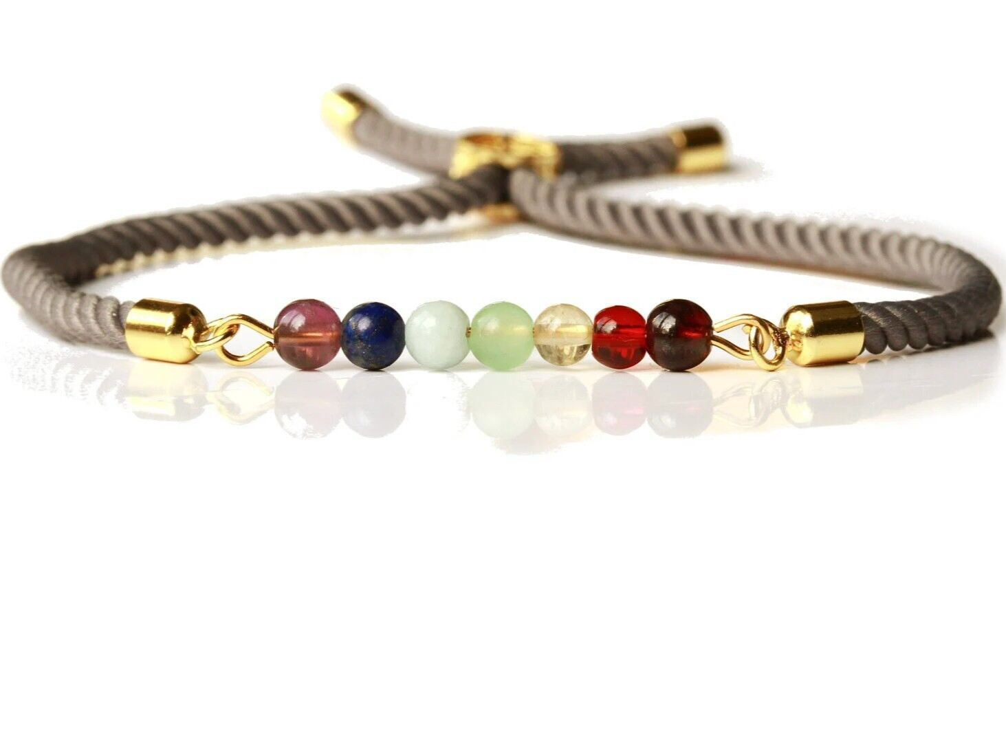 Edelstein Chakra Armband spirituell Yoga Meditation Geschenkidee Frauen Freundin