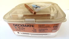  Deckmate #9 x 3" Star Drive Composite Deck Screws T-20 Star Free Driver Bit