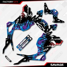 Purple & Blue Savage Graphic kit fits Honda Grom 2017 2018 2019 2020 MSX125