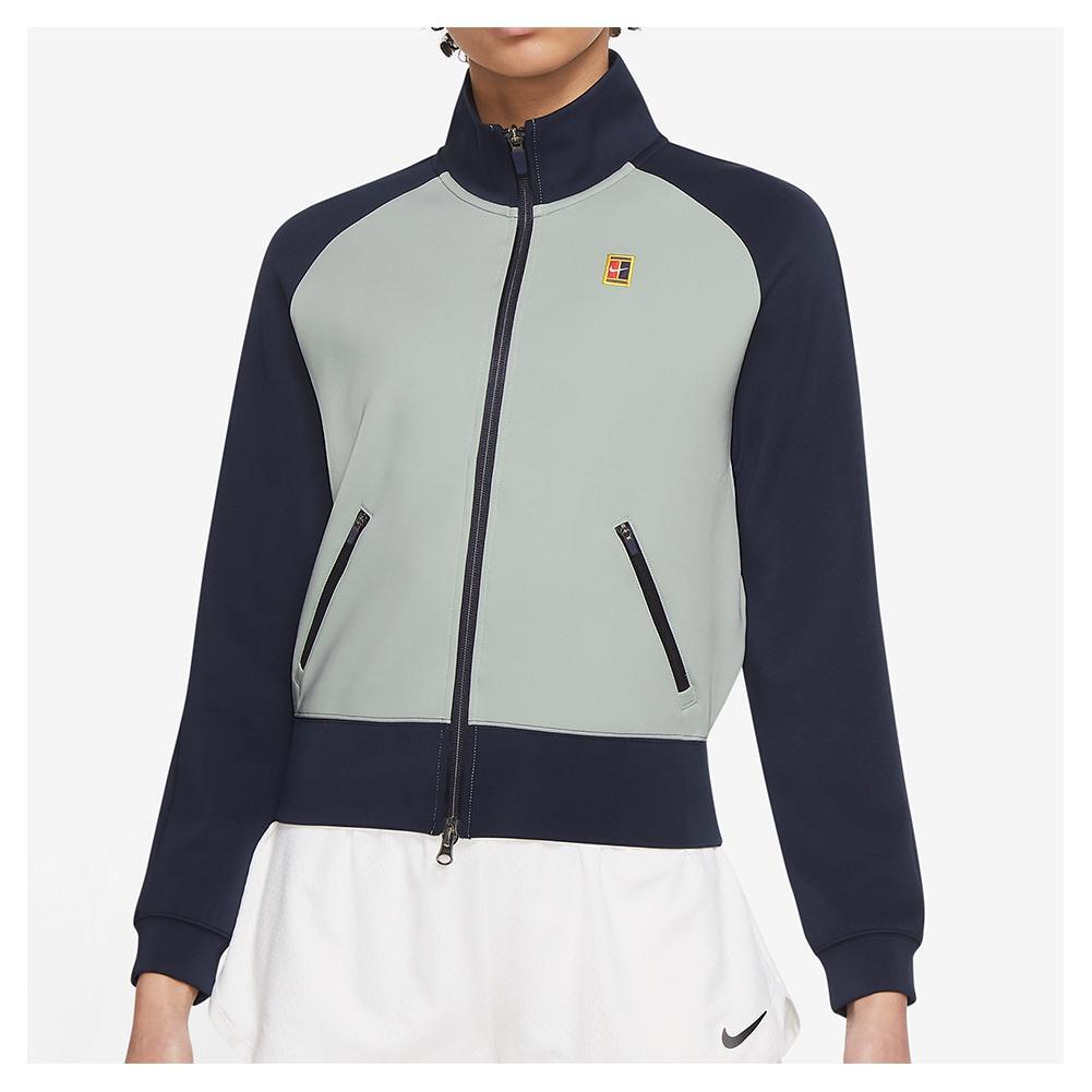 NWT$90 Nike Court Women's Tennis Full zip Jacket Grey Haze