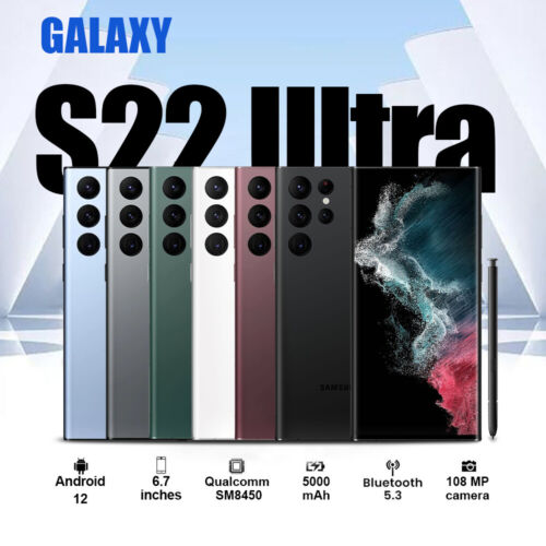 NEW SEALED SAMSUNG GALAXY S22 ULTRA 5G 128-512GB UNLOCKED GSM CDMA FAST SHIPPING
