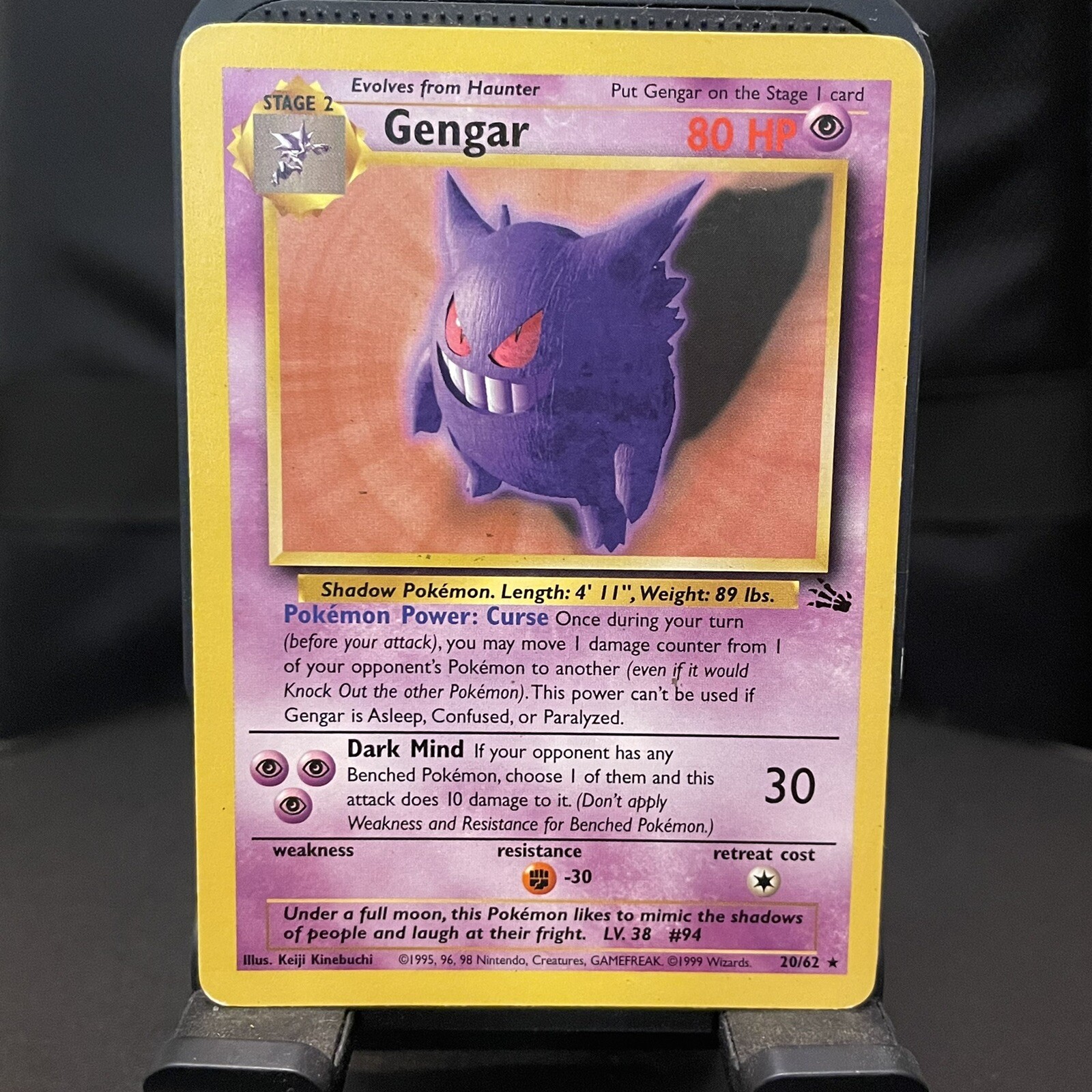 Pokémon TCG Gengar 20/62 Non-Holo NM