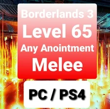 Level 72 - 340% Melee - Borderlands 3 PC/PS4/PS5/XBOX -  Buy 1, Get 1 - Any Item