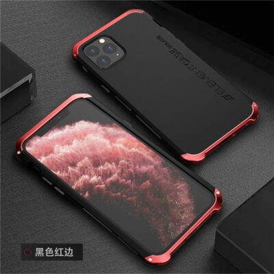Hybrid Shockproof Armor Element Metal Bumper Plastic Case For