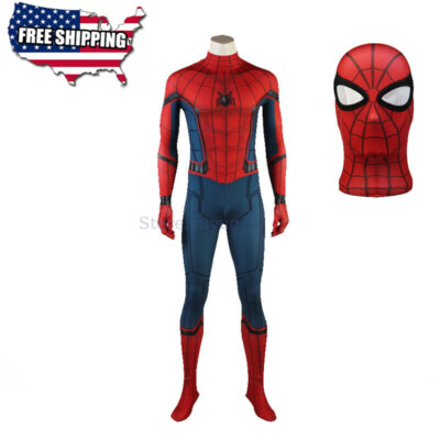 Spider-Man Homecoming Peter Parker Cosplay Classic Deluxe Jumpsuit Costume