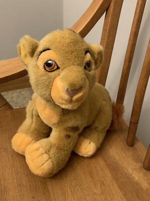 Lion King Simba Plush Young Cub Disney Store Stuffed Animal Toy 8 Inches Vintage