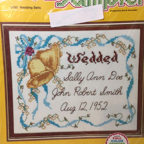 Wedding Bells Embroidery Kit Soo-Z 11" x 14" - Picture 2 of 4