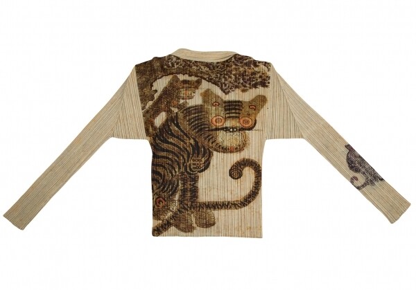 Pleats Please Issey Miyake Tiger Cat Long sleeve shirt size Pleats Please Issey Miyake Tiger Cat Long sleeve shirt size