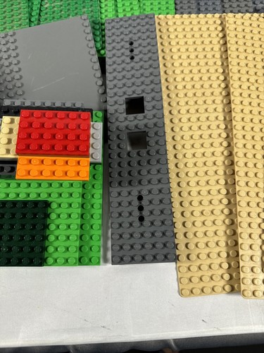 Lot Of Over 40 Lego Base Plates Various Sizes Colors 22X22 8X4 12X6 16X8 9/4 - Picture 8 of 10