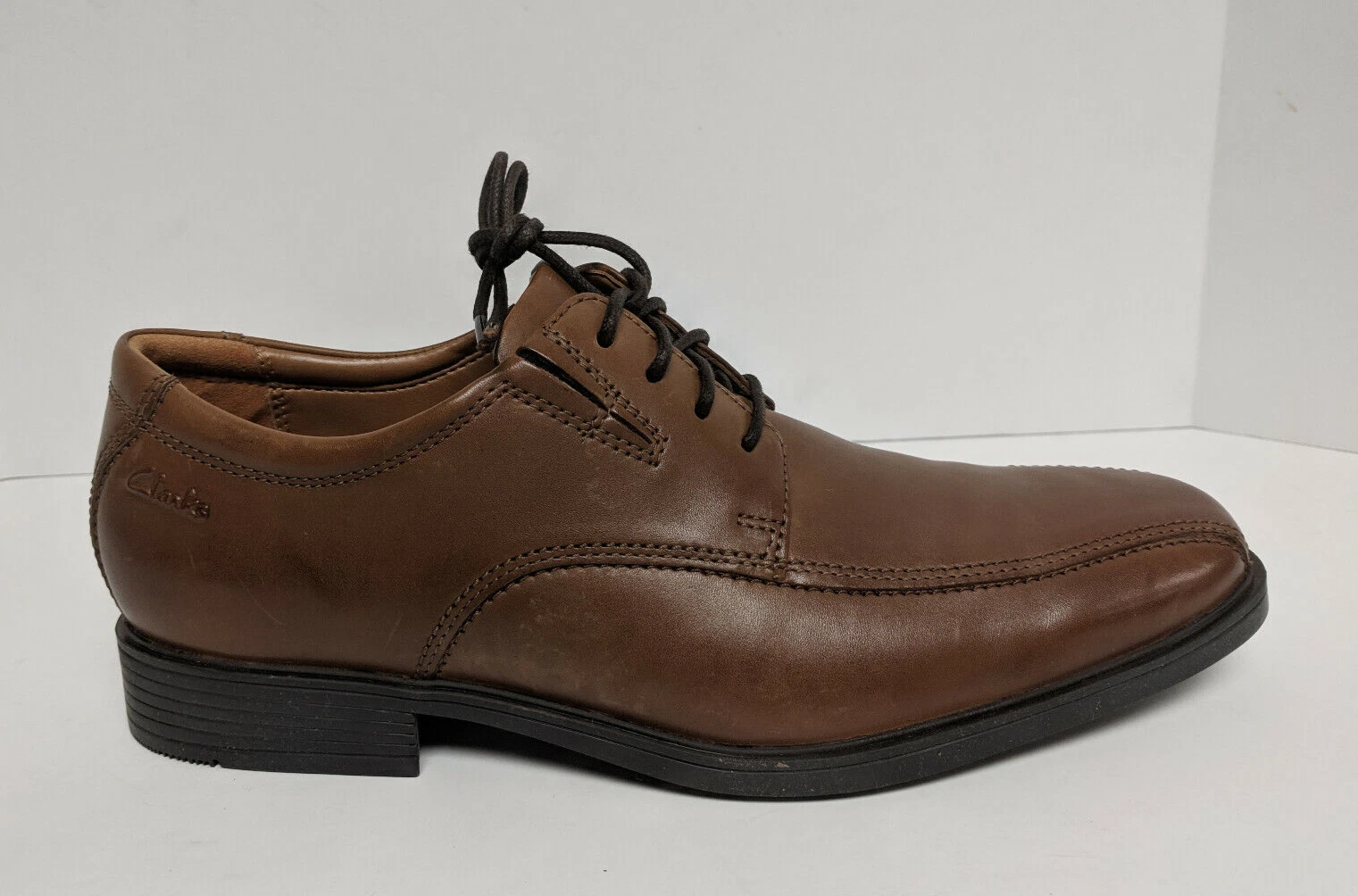 Clarks Tilden Walk Oxford Pelle Marrone Scuro Uomo 7 M