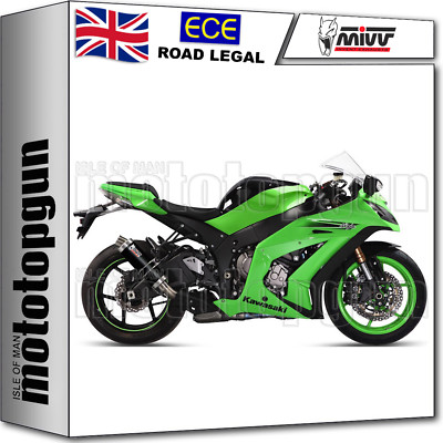 MIVV EXHAUST GP STEEL BLACK KAWASAKI ZX-10 ZX10 R 2014 14 2015 15
