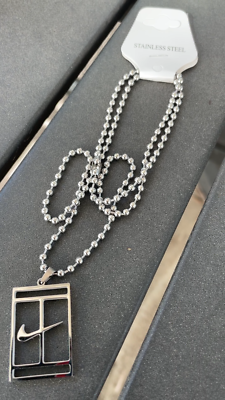 NIKE 非売品 Swoosh ネックレス NEW Nike SILVER NECKLACE PLATED METAL 24