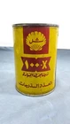 Rare Vintage Arabic Shell X-100 Motor Oil Gallion Tin Original Antique زيت شيل