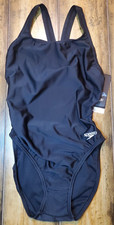 Speedo Women's Swimsuit Pro LT Team Black 8/34 NWT