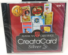 American Greetings Creatacard Silver 5 CD 1 PC Program Brand Sealed
