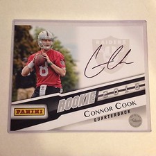 CONNOR COOK Raiders / Michigan State RC Star 2016 PANINI VIP 8X10 AUTHENTIC AUTO