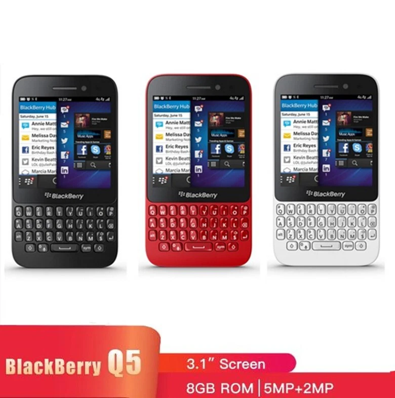 Teléfono inteligente con teclado QWERTY desbloqueado original Blackberry Q5 8 GB+2 GB 4G Foto 4 de 4