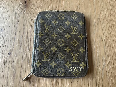Louis Vuitton Vintage Rare Zippered Planner Agenda Cover Desk Louis Vuitton Vintage Rare Zippered Planner Agenda Cover Desk