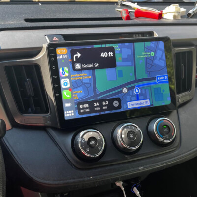 Android 13 10'' CarPlay Car Stereo Radio GPS BT  For Toyota RAV4 2013-2018
