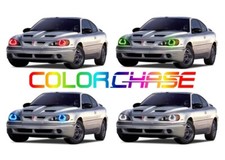 Color Chasing Led Headlight Flow Halo Kit For Pontiac Grand Am 95-05