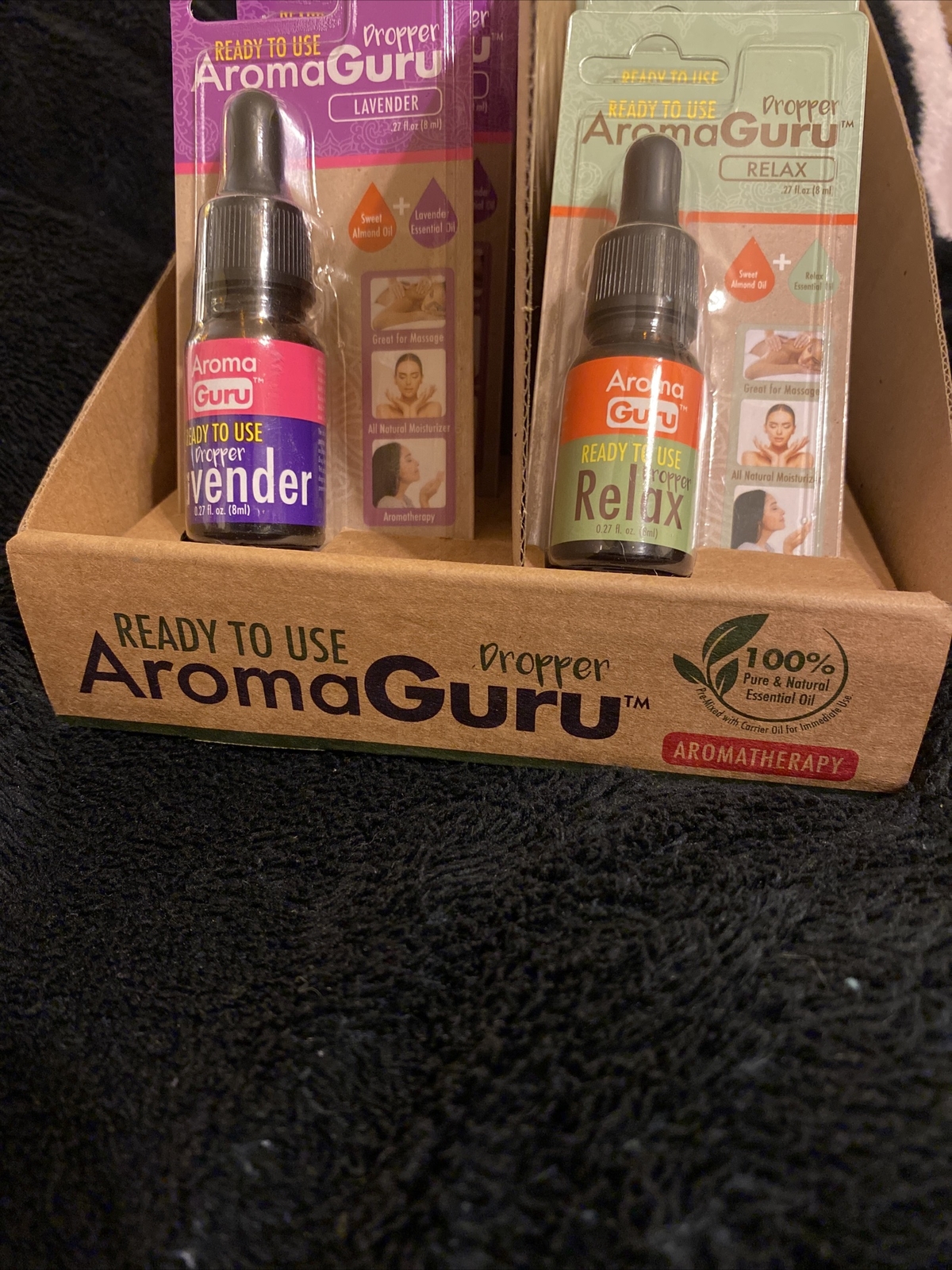 2x AromaGuru Lavender Essential Oil Dropper, Skin Irritation, Relax