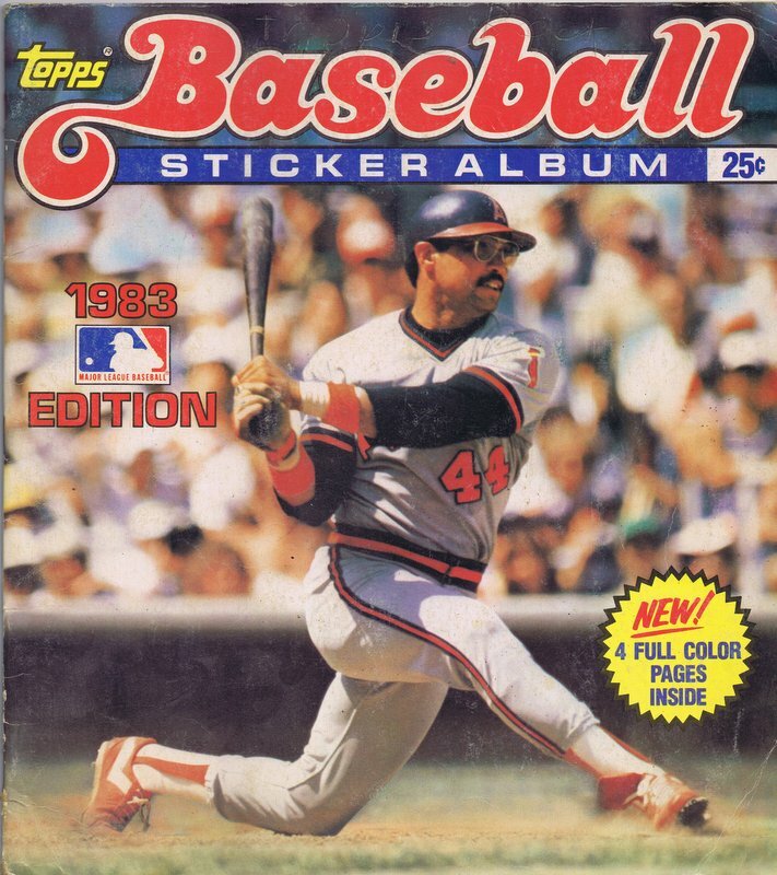 ORIGINAL Vintage 1983 Topps Baseball Sticker Album Partially Complete ...