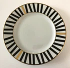 Mikasa China L5582 Marquee Black Gold Stripes - 8-1/4" SALAD PLATE