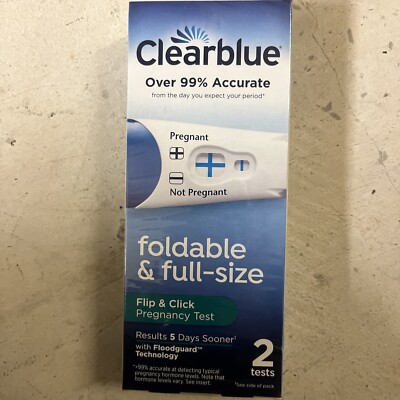 Clearblue Flip & Click Pregnancy Test 2 Tests (5 for $45)