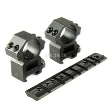 1 Pair Medium PROFILE 25.4MM RINGS  RUGER 1022 10/22 BASE SCOPE MOUNT